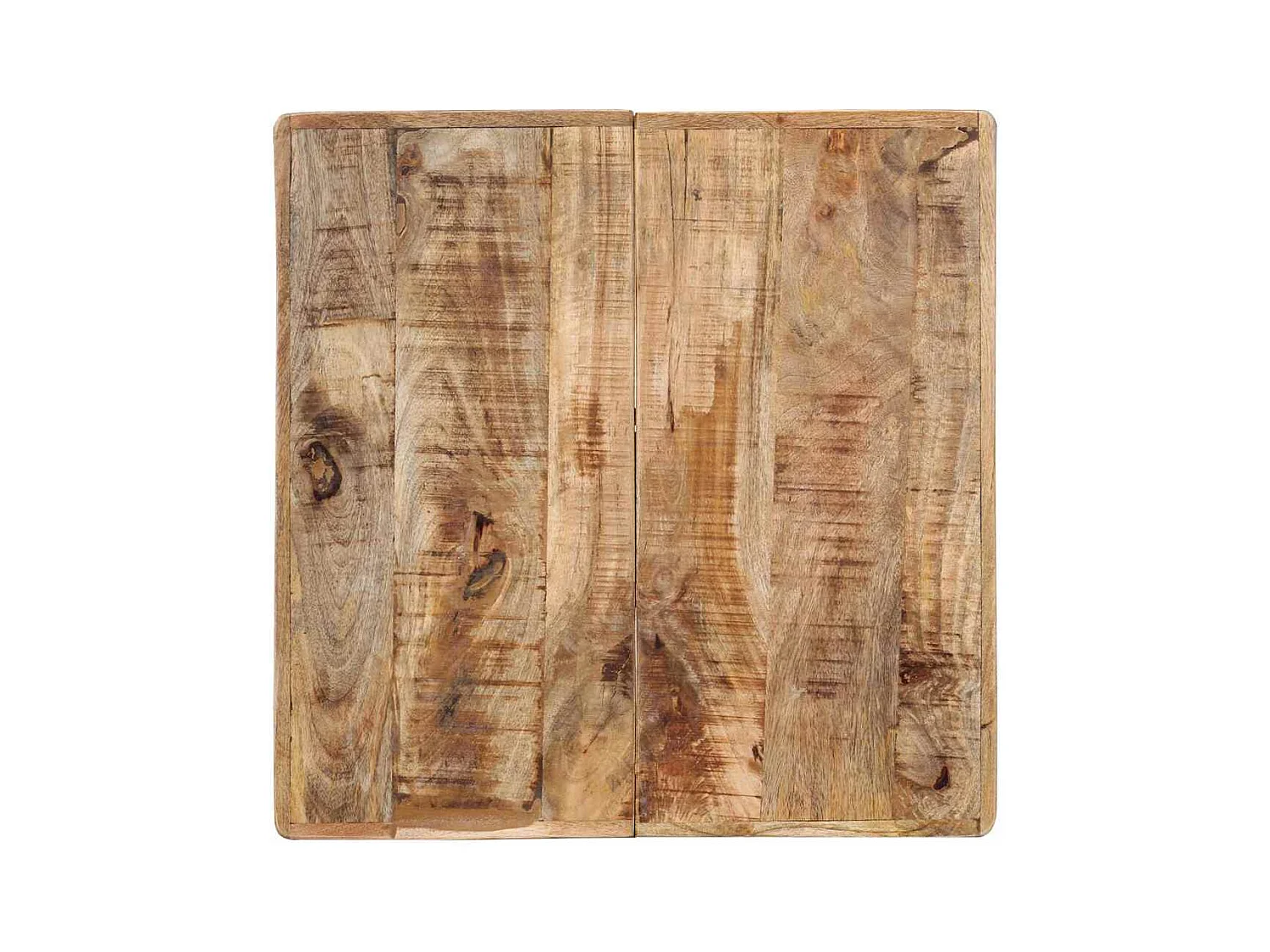 Bistrotisch 60x60x77 cm Raues Mangoholz