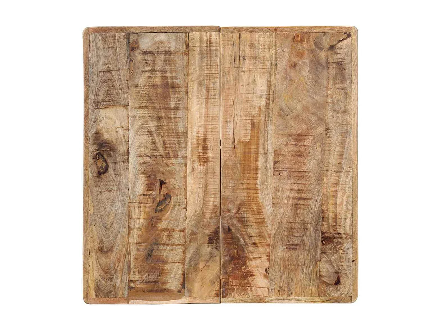 Bistrotisch 60x60x77 cm Raues Mangoholz