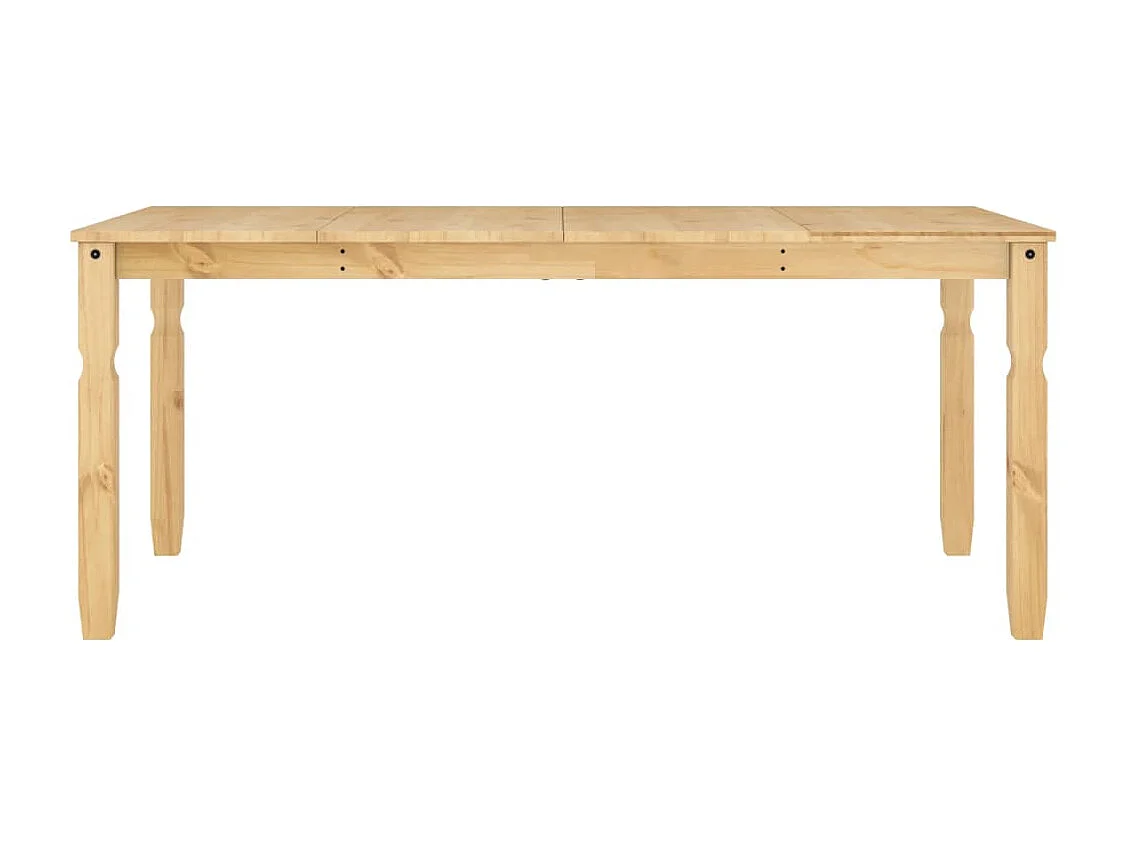 Mesa de comedor Corona madera maciza de pino 180x90x75 cm