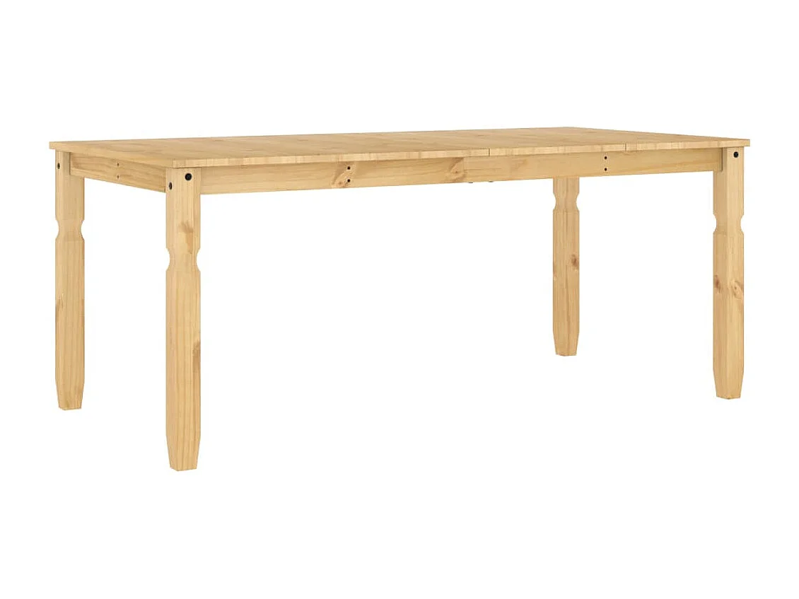 Table à manger Corona 180x90x75 cm bois massif de pin
