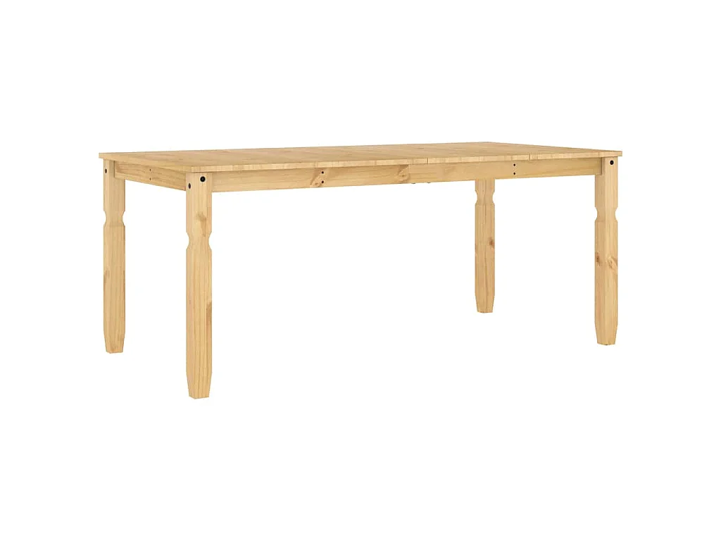 Table à manger Corona 180x90x75 cm bois massif de pin