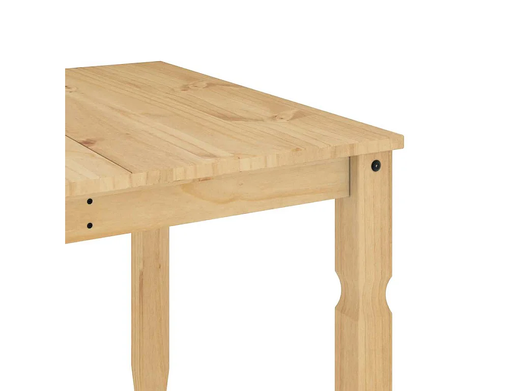 Table à manger Corona 180x90x75 cm bois massif de pin