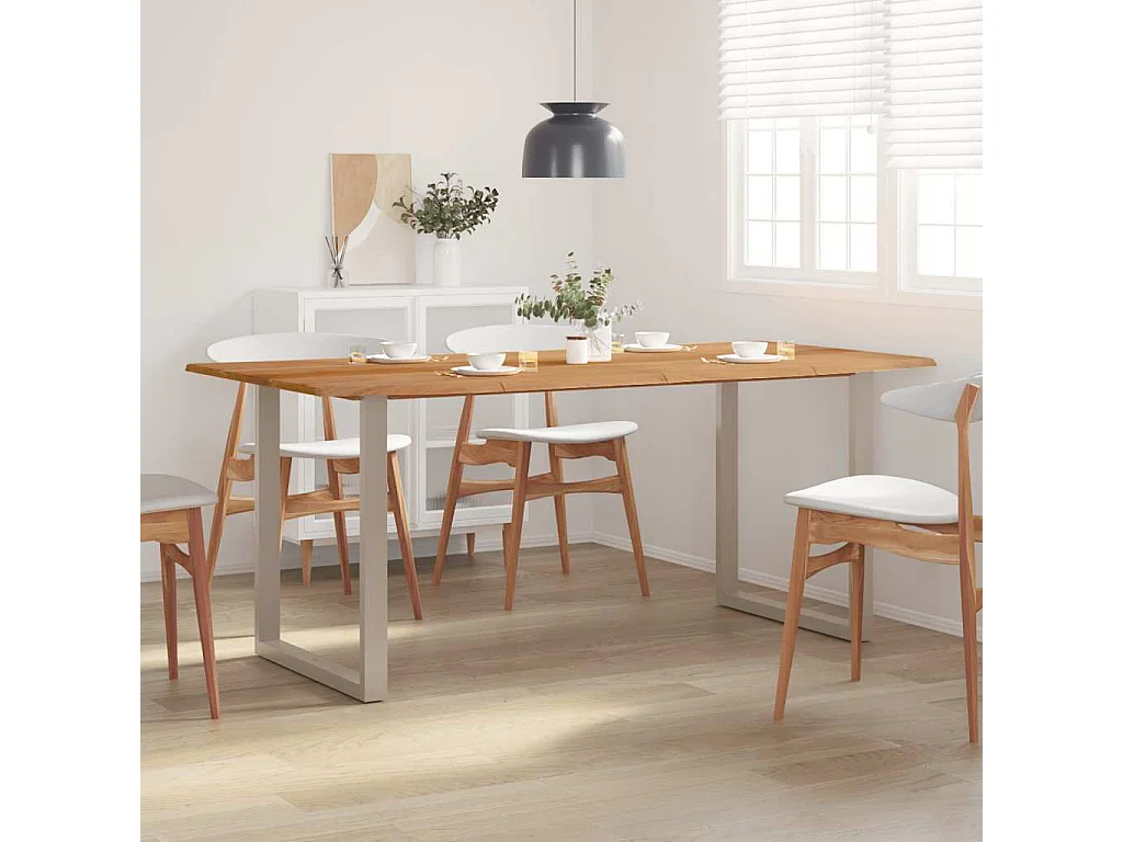 Esstisch 180×90×76 cm Massivholz Akazie