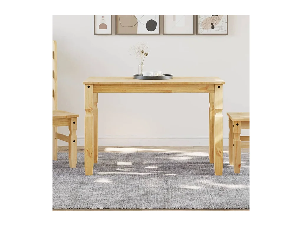 Table à manger Corona 112x60x75 cm bois massif de pin