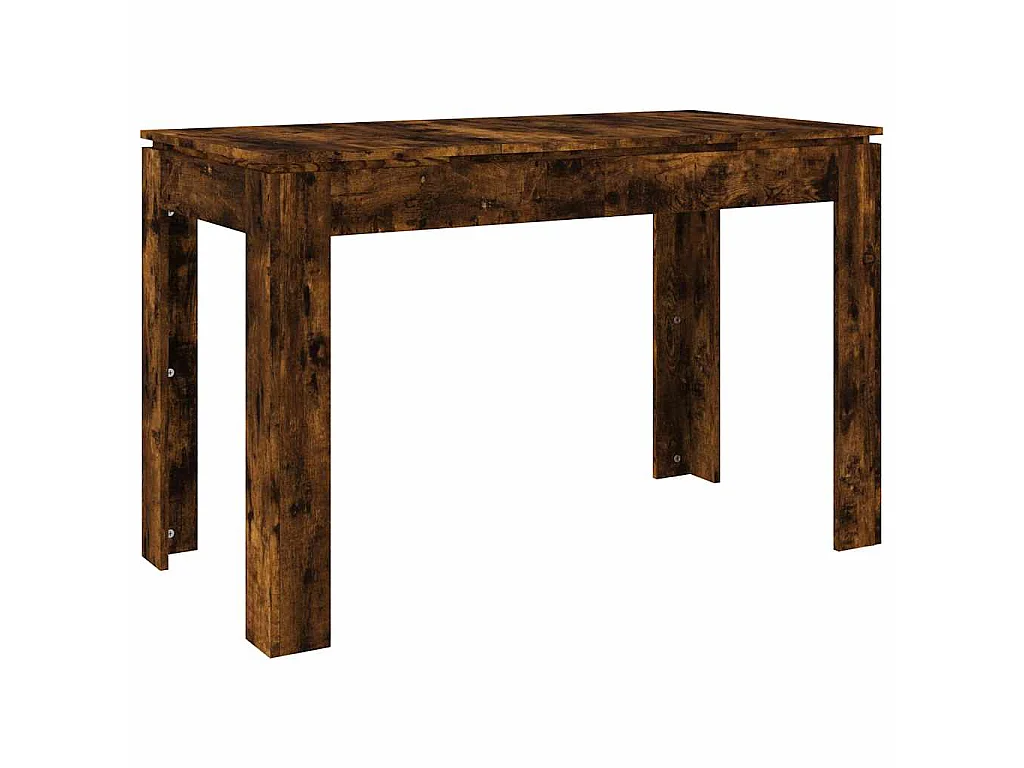 Table à dîner chêne fumé 120x60x76 cm bois d'ingénierie