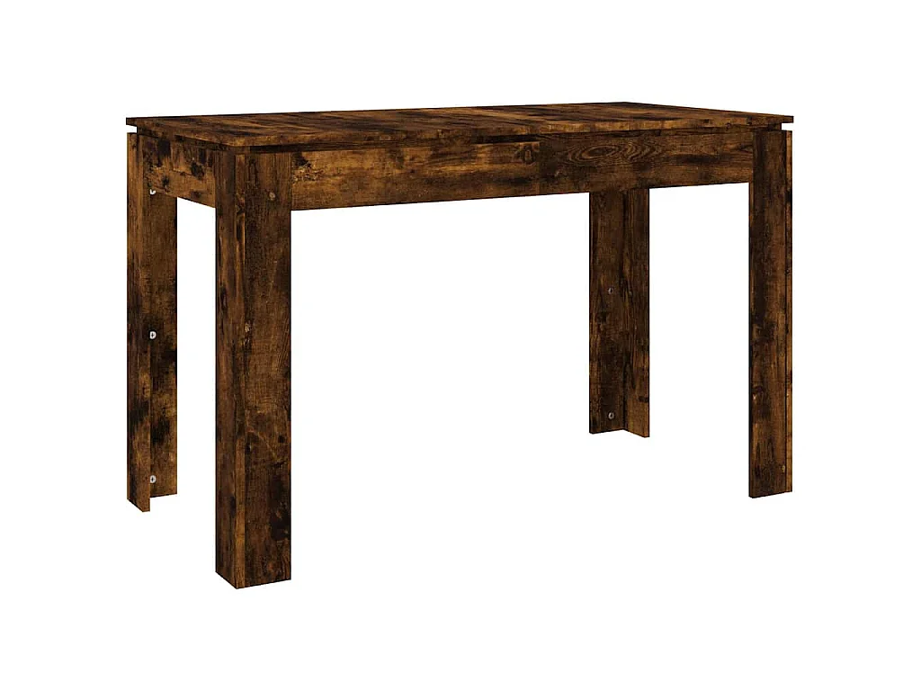 Table à dîner chêne fumé 120x60x76 cm bois d'ingénierie