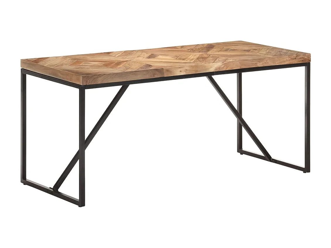 Table à dîner 160x70x76 cm Bois massif d'acacia et de manguier