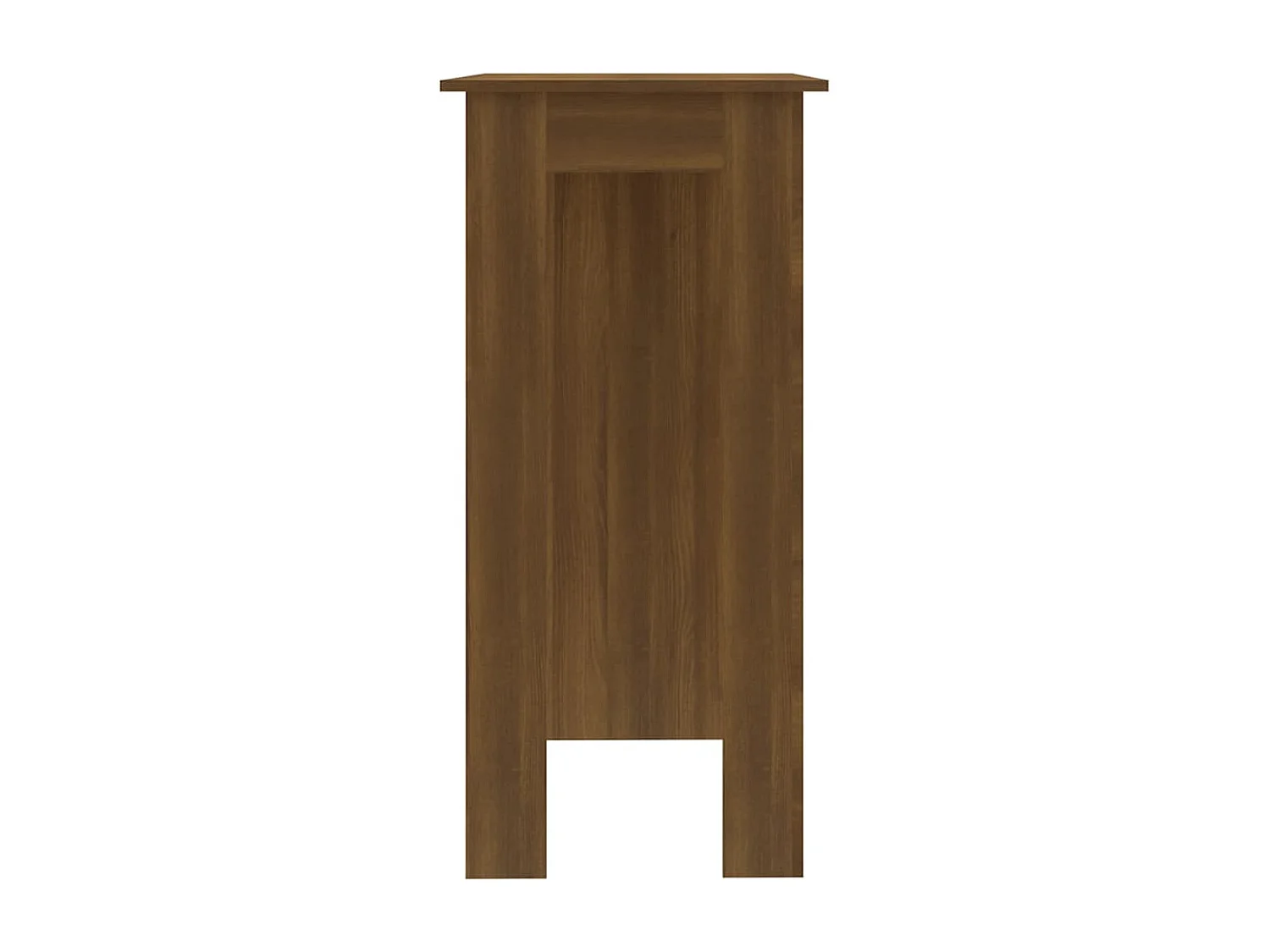 Table de bar avec étagère chêne marron bois d'ingénierie