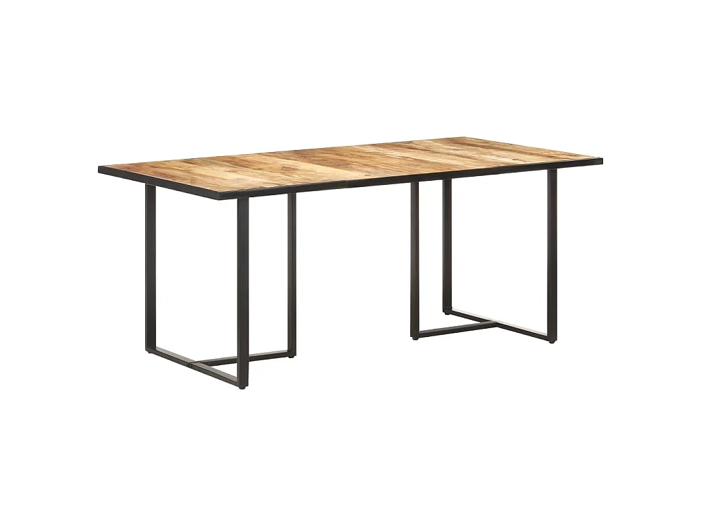 Mesa de comedor madera de mango rugosa 180 cm