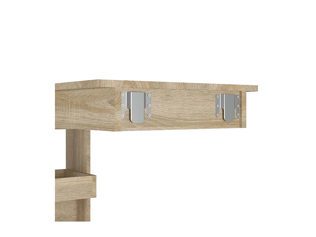 Table bar murale Chêne Sonoma 102x45x103,5 cm Bois d'ingénierie