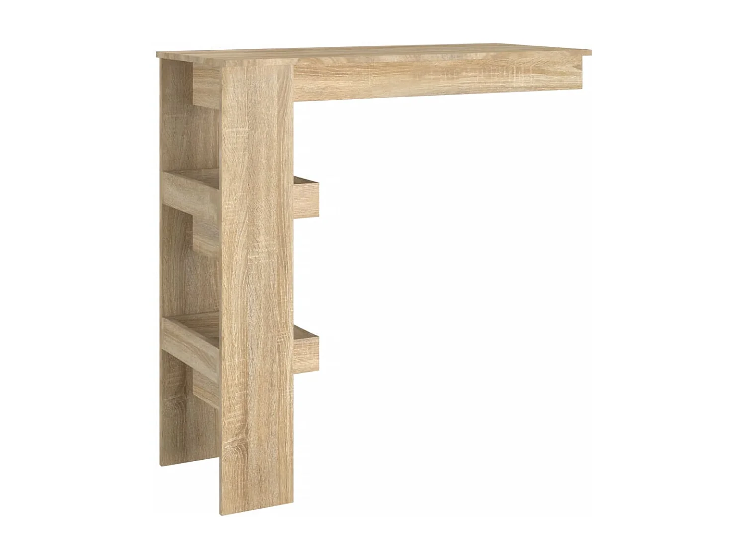 Table bar murale Chêne Sonoma 102x45x103,5 cm Bois d'ingénierie