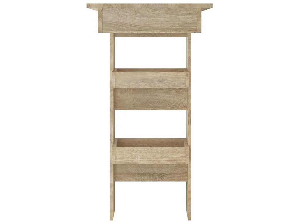 Mesa de bar p/ parede 102x45x103,5cm derivados madeira carvalho