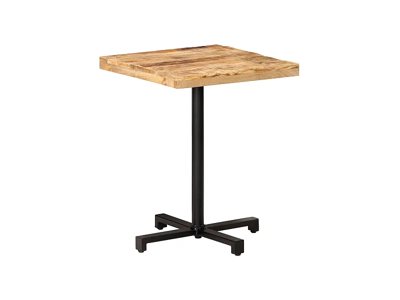 Bistrotisch Quadratisch 60x60x75 cm Raues Mangoholz