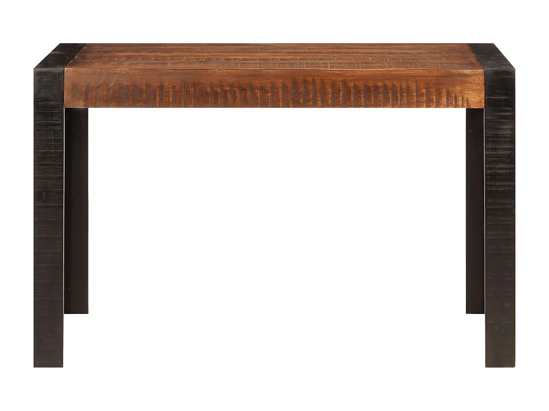 Table à dîner marron miel 120x60x76 cm bois de manguier massif