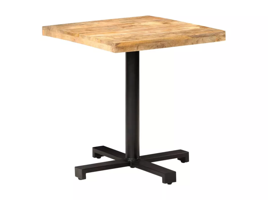 Kauf Unique Bistrotisch Quadratisch 70x70x75 cm Raues Mangoholz