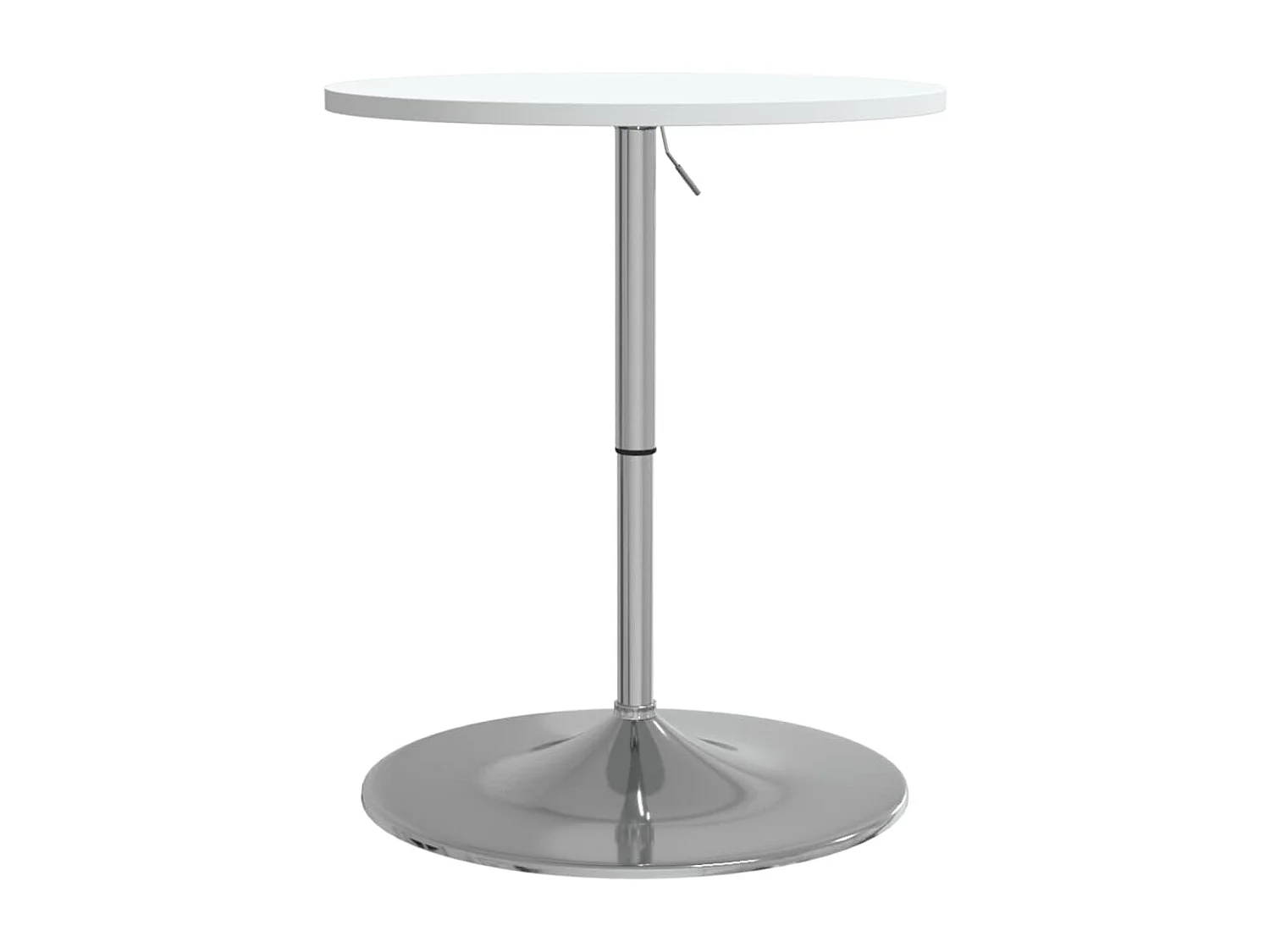 Mesa de bar 60x60x90 cm derivados de madeira/aço cromado branco