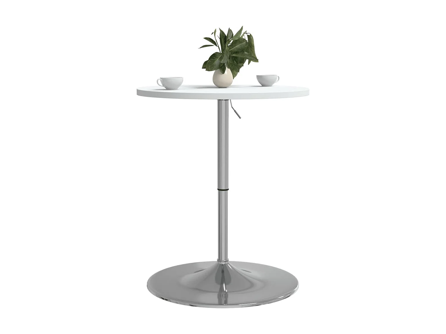 Mesa de bar 60x60x90 cm derivados de madeira/aço cromado branco