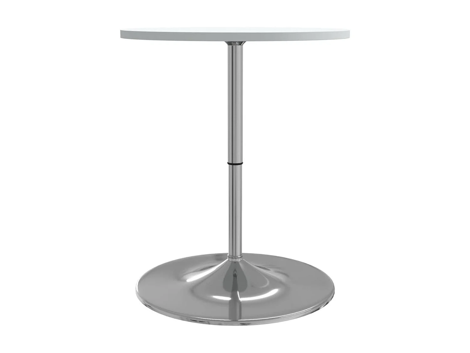 Mesa de bar 60x60x90 cm derivados de madeira/aço cromado branco