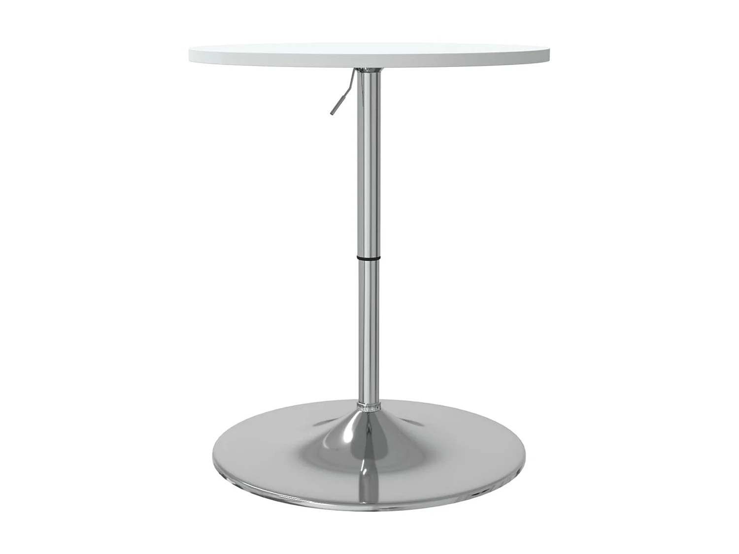 Mesa de bar 60x60x90 cm derivados de madeira/aço cromado branco