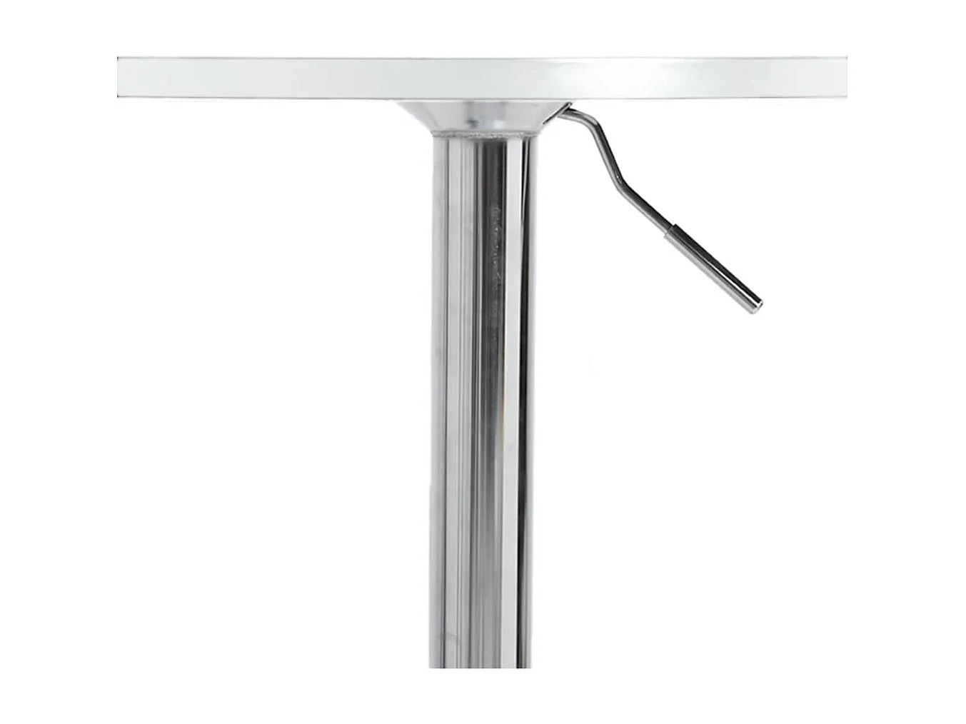 Mesa de bar 60x60x90 cm derivados de madeira/aço cromado branco