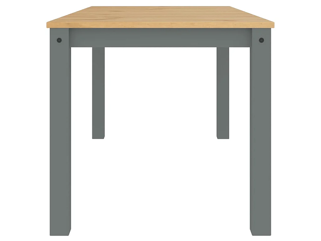Eettafel Panama 160x80x75 cm massief grenenhout grijs