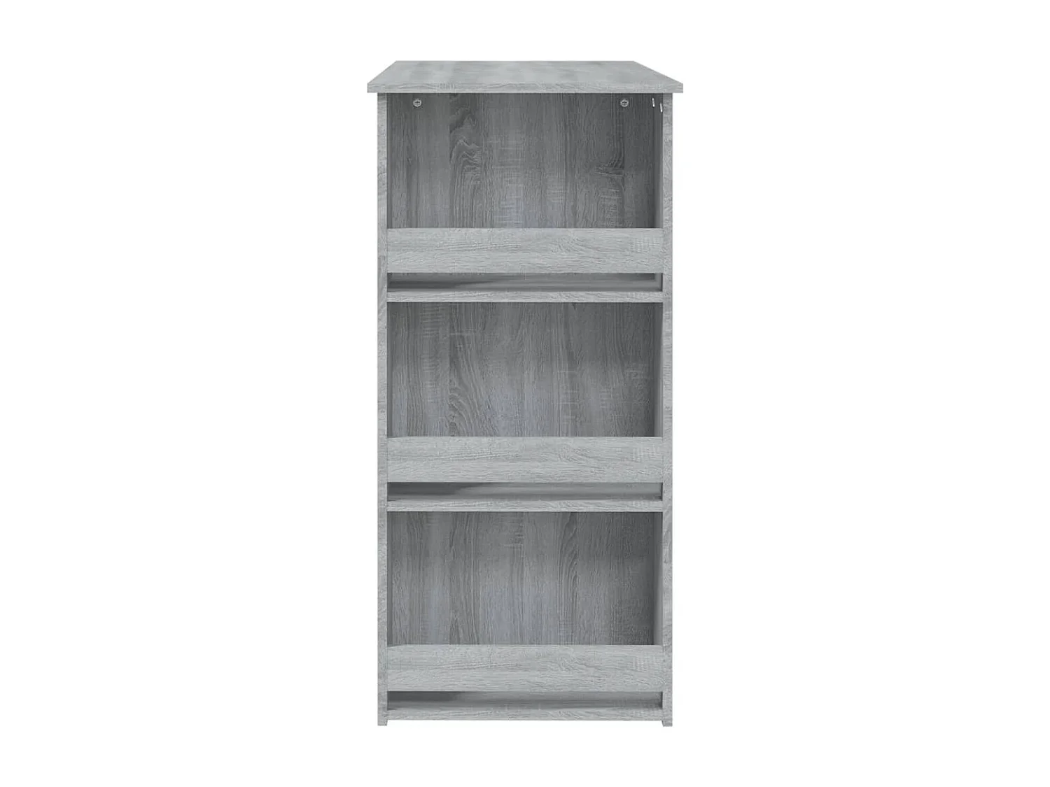 Table de bar avec rangement sonoma gris bois d'ingénierie