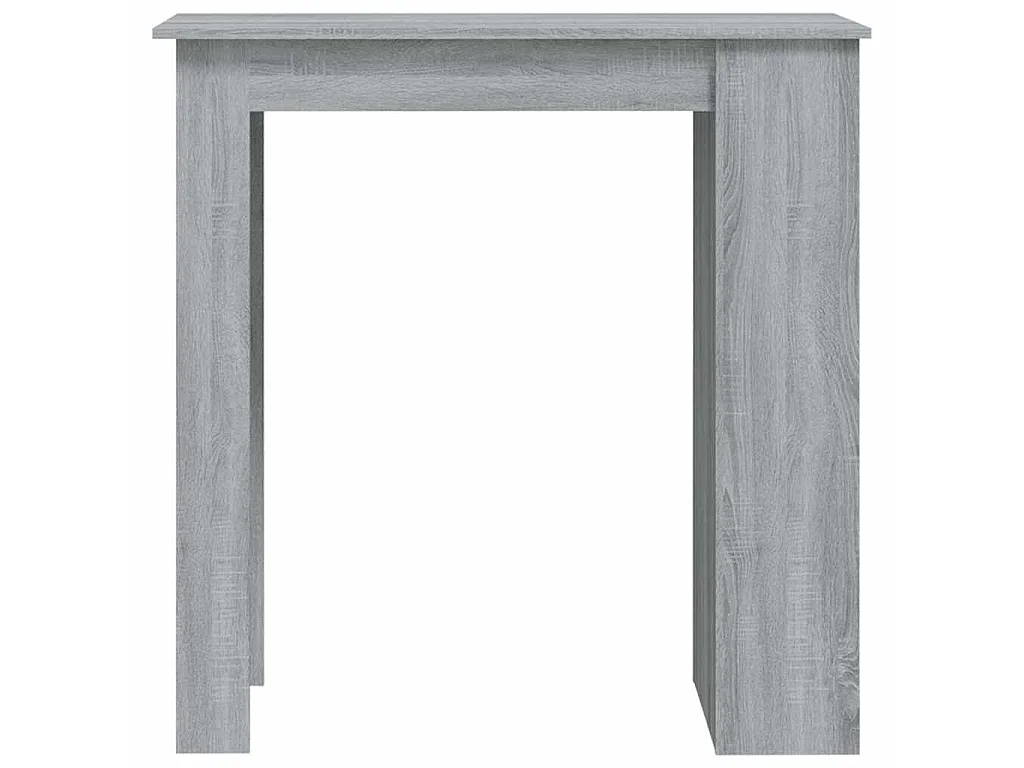 Table de bar avec rangement sonoma gris bois d'ingénierie
