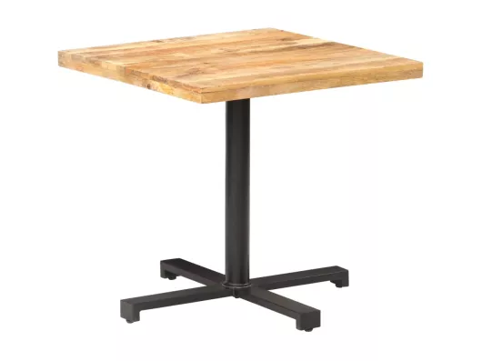 Kauf Unique Bistrotisch Quadratisch 80x80x75 cm Raues Mangoholz