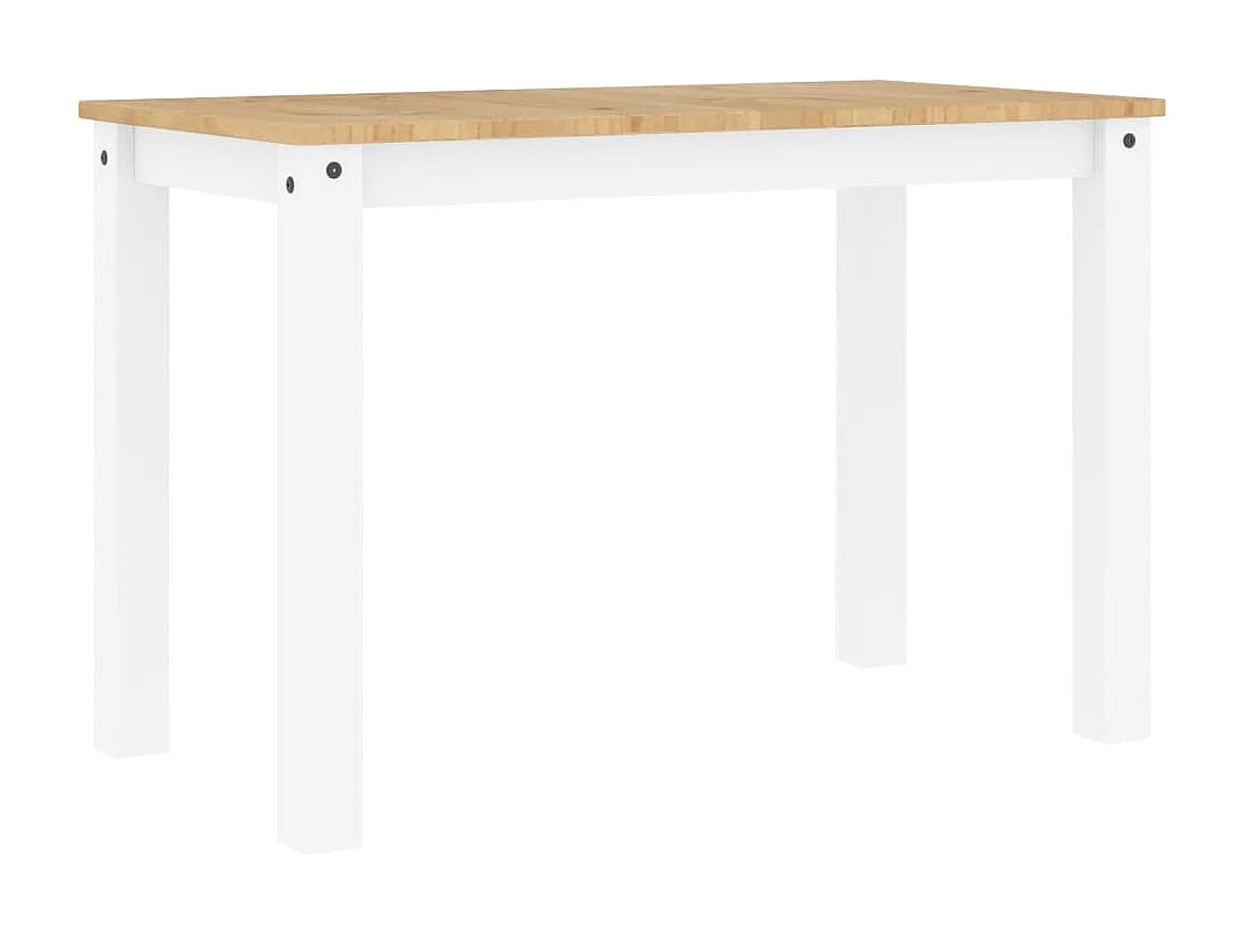 Eettafel Panama 117x60x75 cm massief grenenhout wit