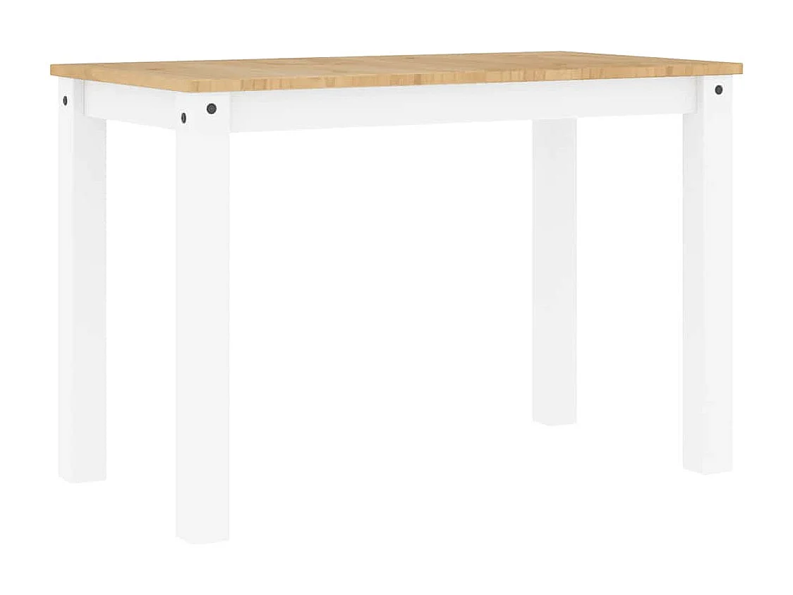 Eettafel PANAMA 112x60x75 cm massief grenenhout wit