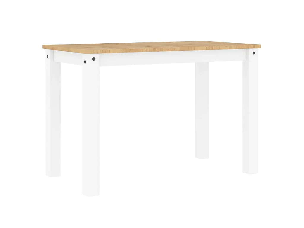 Eettafel PANAMA 112x60x75 cm massief grenenhout wit