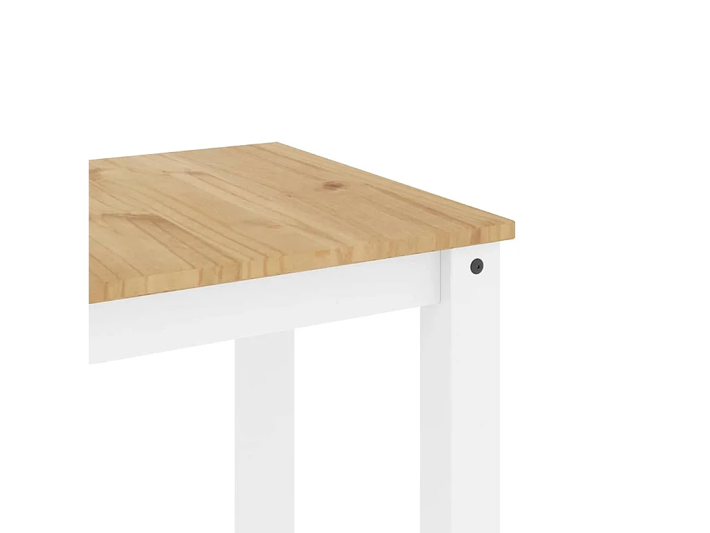 Eettafel PANAMA 112x60x75 cm massief grenenhout wit