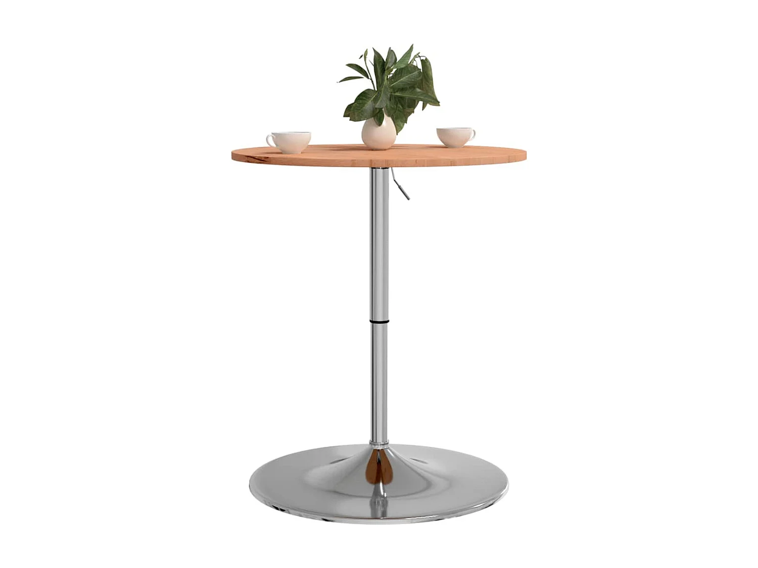 Table de bar Ø60x89,5 cm bois massif de hêtre