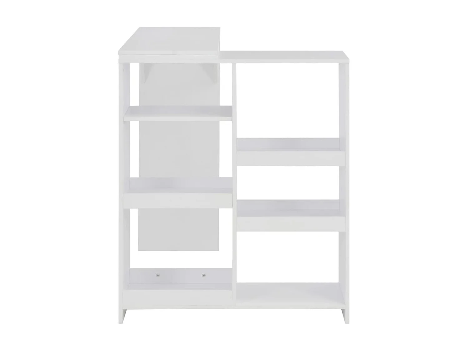 Bartisch mit Beweglichem Regal Weiß 138x39x110 cm