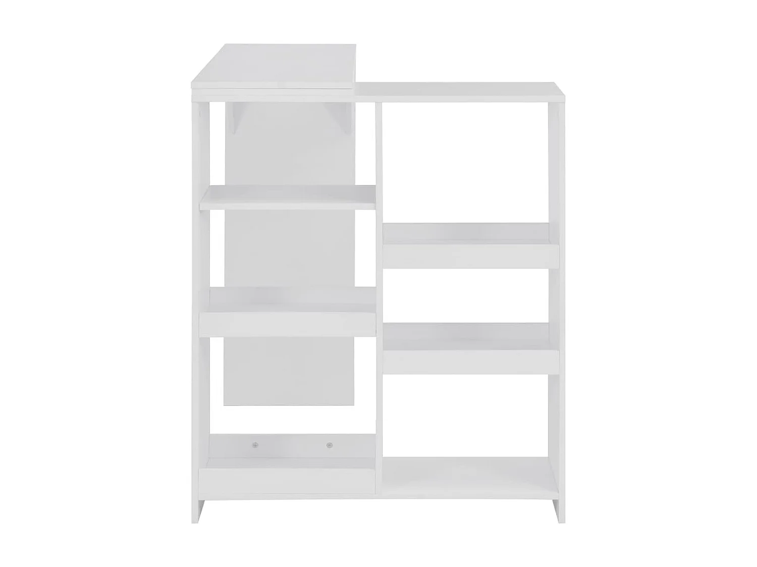 Bartisch mit Beweglichem Regal Weiß 138x39x110 cm