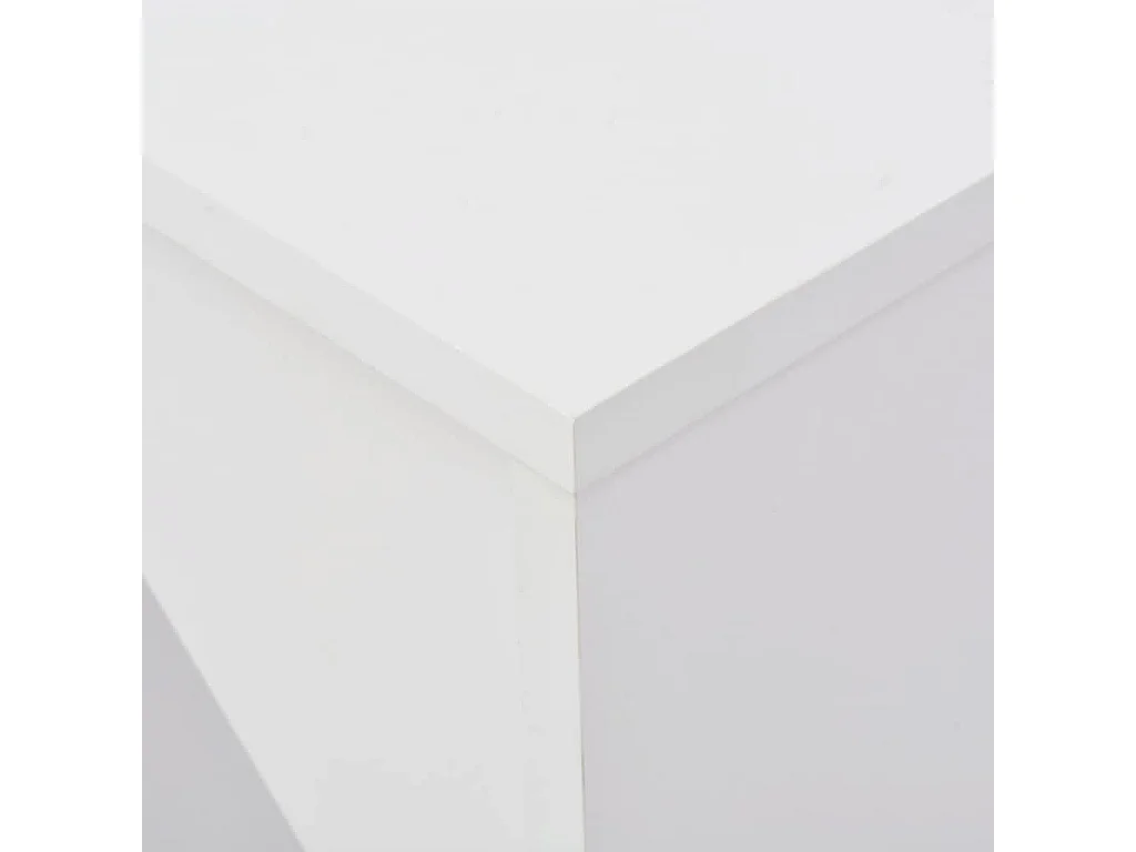 Bartisch mit Beweglichem Regal Weiß 138x39x110 cm