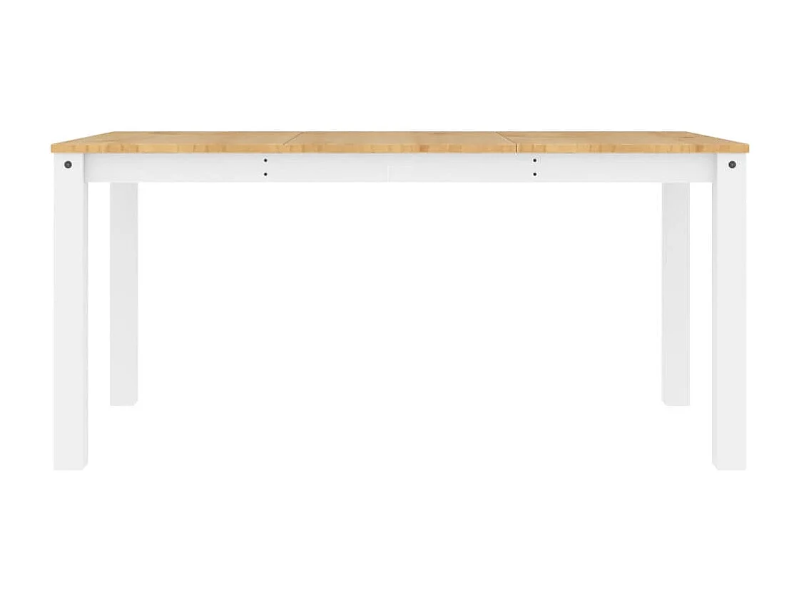 Eettafel Panama 160x80x75 cm massief grenenhout wit