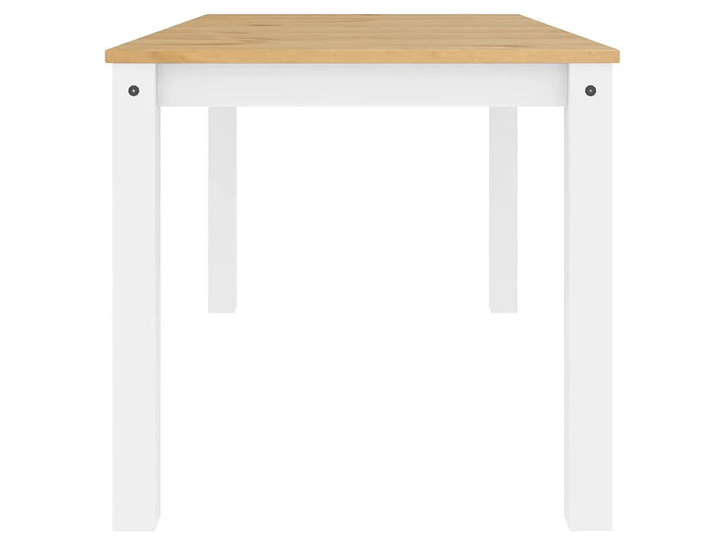 Eettafel Panama 160x80x75 cm massief grenenhout wit