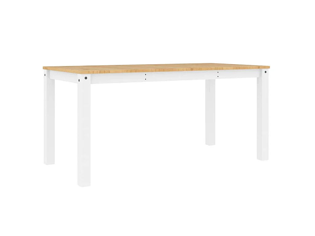 Eettafel Panama 160x80x75 cm massief grenenhout wit