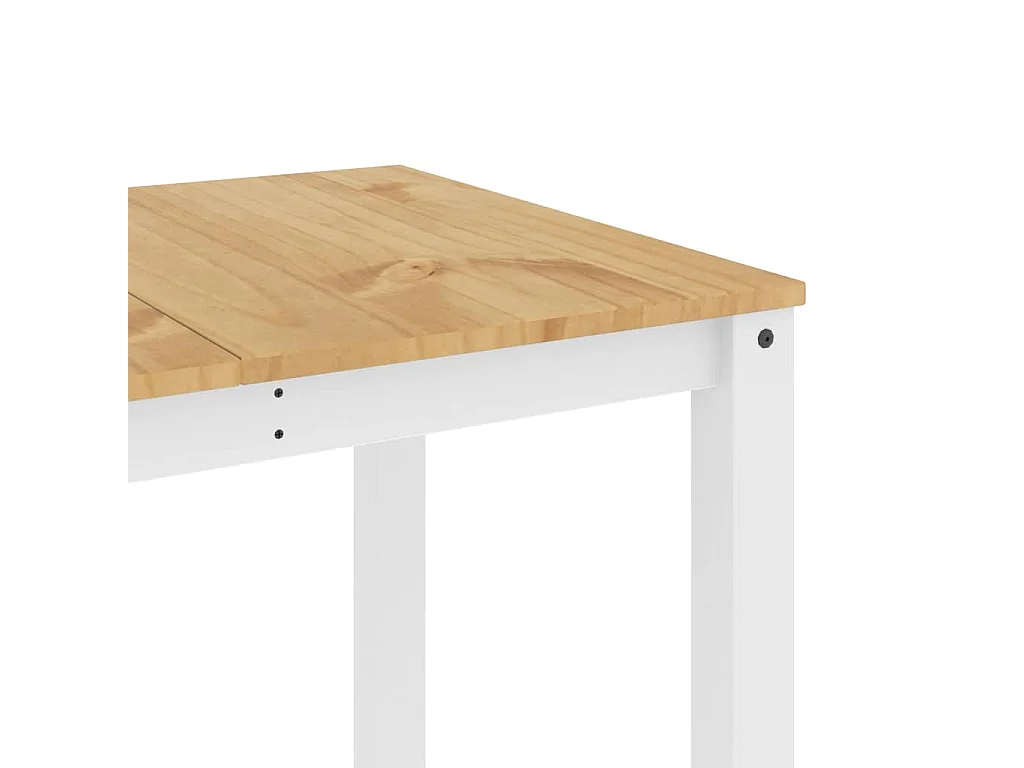 Eettafel Panama 160x80x75 cm massief grenenhout wit