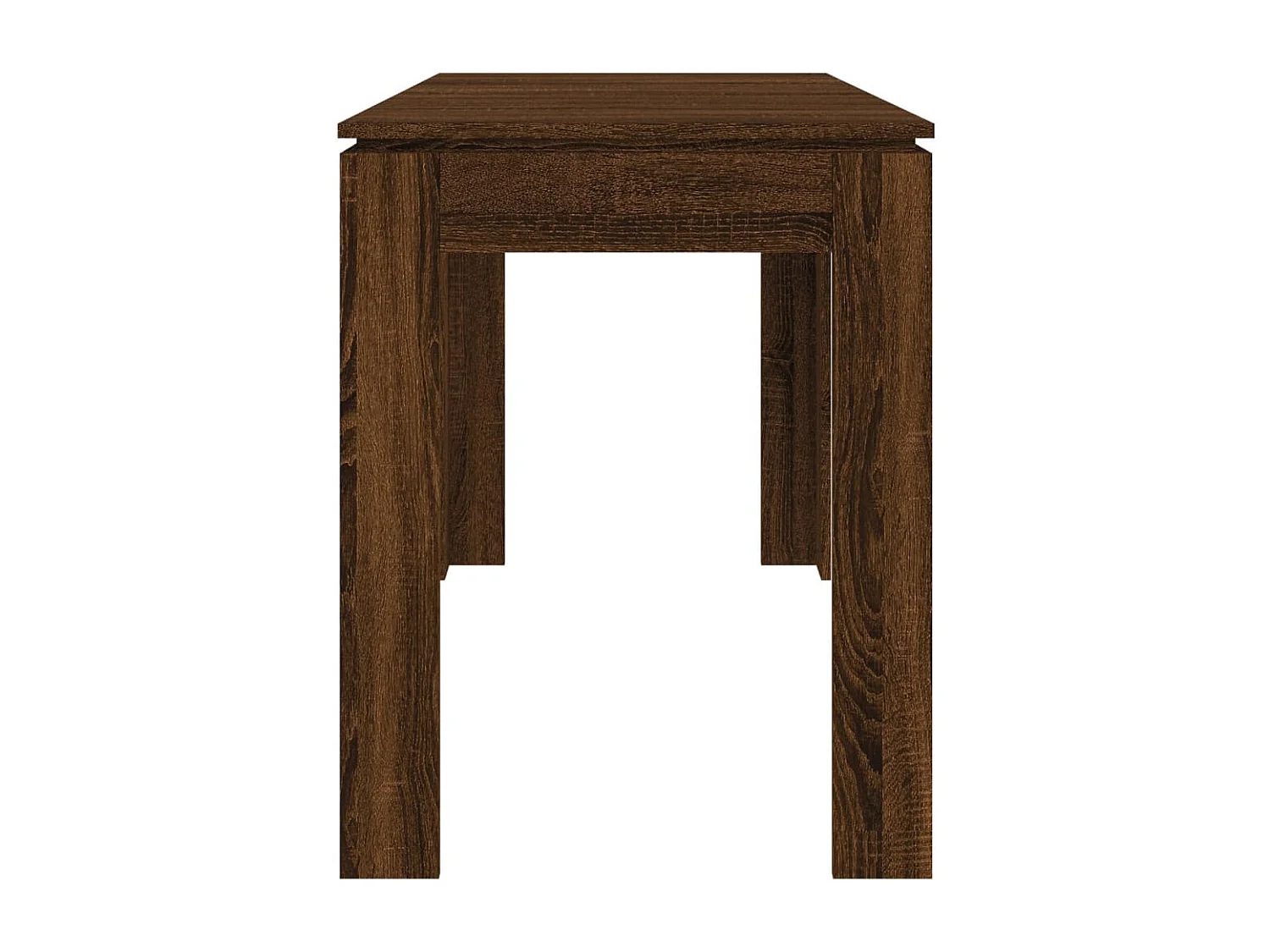 Table à dîner Chêne marron 120x60x76 cm bois d'ingénierie