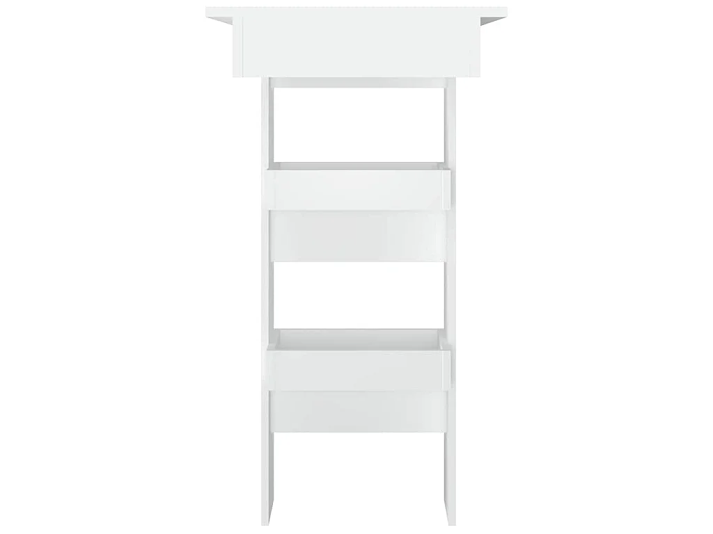 Table de bar murale Blanc 102x45x103,5 cm Bois d'ingénierie