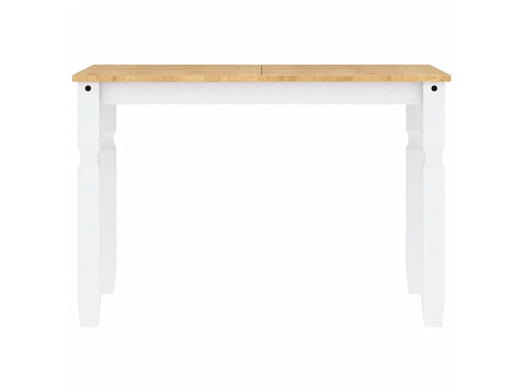 Eettafel Corona 112x60x75 cm massief grenenhout wit