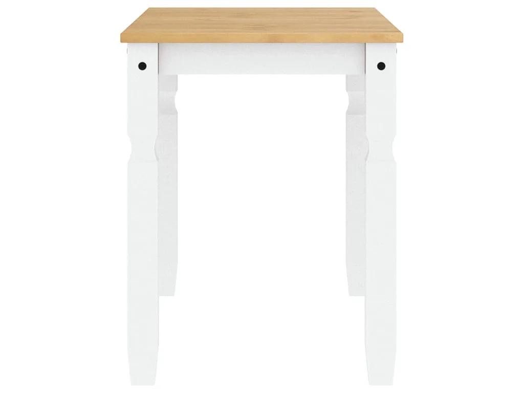 Eettafel Corona 112x60x75 cm massief grenenhout wit