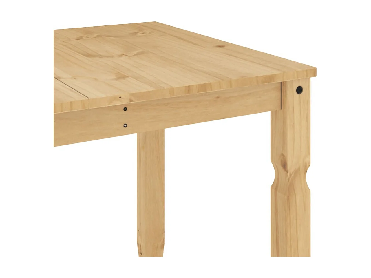 Table à manger Corona 160x80x75 cm bois massif de pin