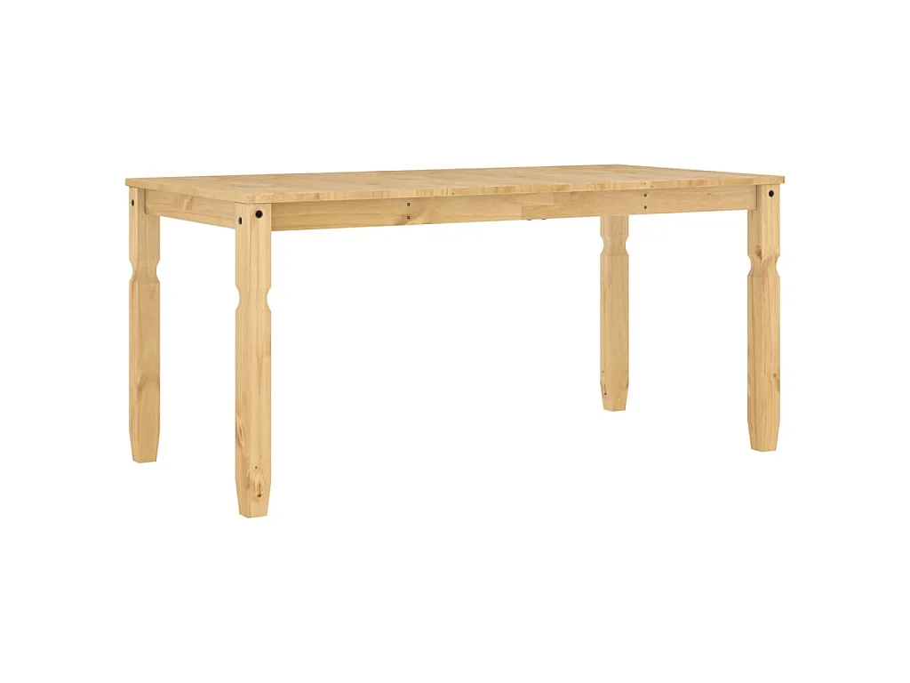 Table à manger Corona 160x80x75 cm bois massif de pin