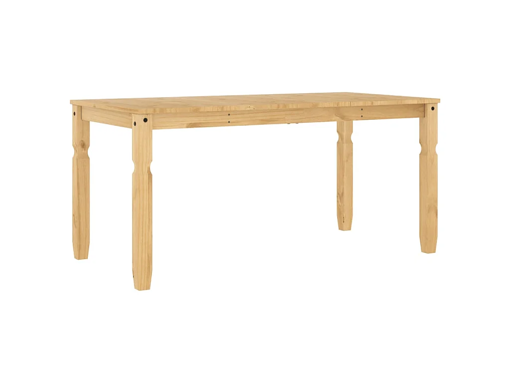 Table à manger Corona 160x80x75 cm bois massif de pin