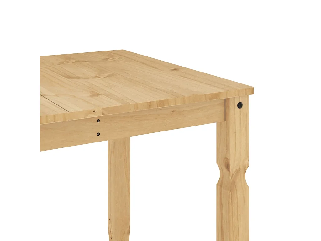 Table à manger Corona 160x80x75 cm bois massif de pin