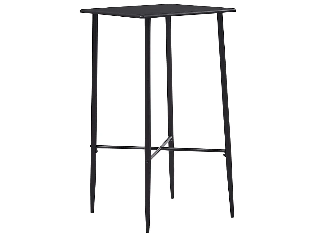 Table de bar Noir 60x60x111 cm MDF