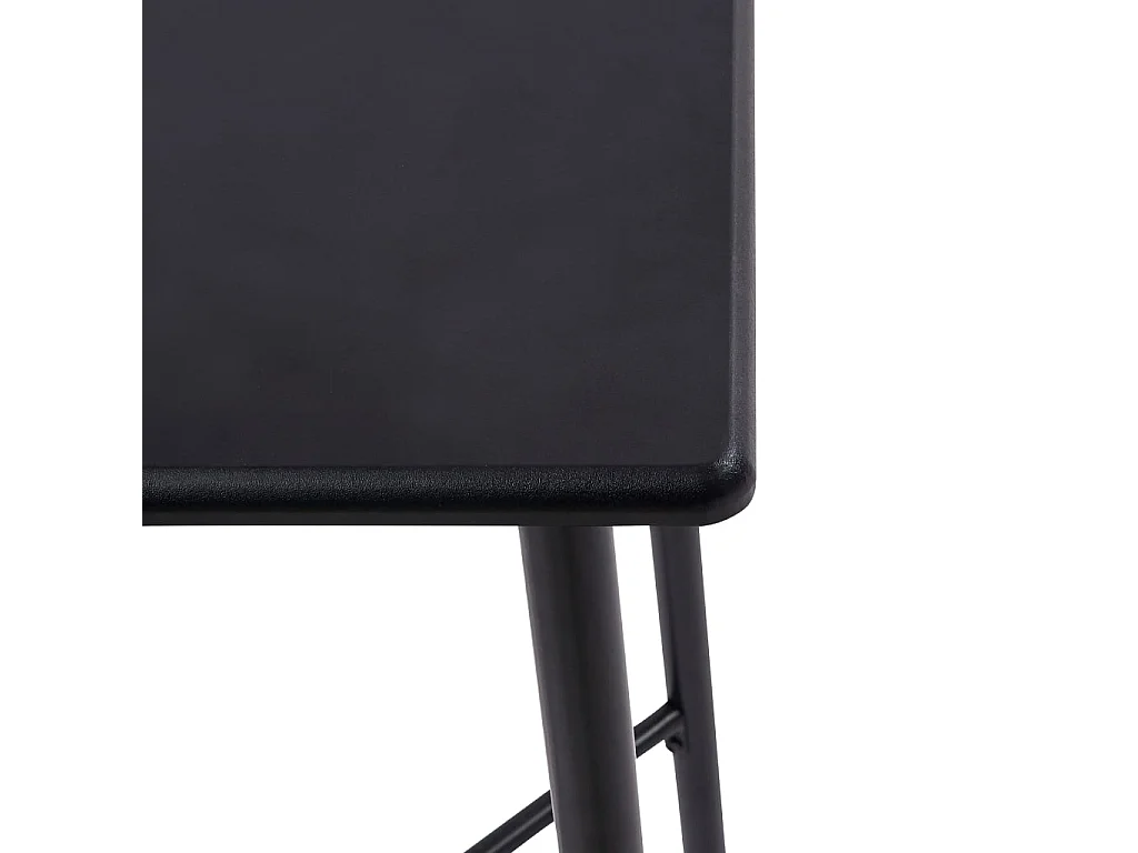 Table de bar Noir 60x60x111 cm MDF